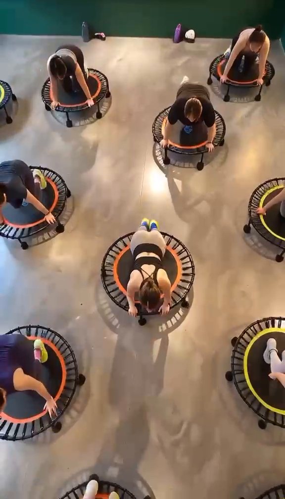 X Bounce class in progress